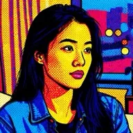 AI 필터 팝아트 적용 사진