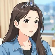 AI 필터 프린세스 적용 사진