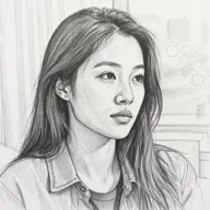 AI 필터 스케치 적용 사진