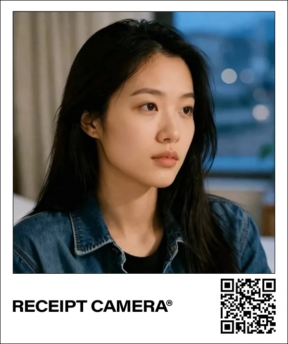 A print that includes a QR code for downloading the original photo