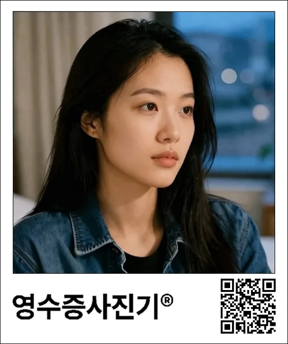 원본 사진 다운로드용 QR 코드가 포함된 인쇄물