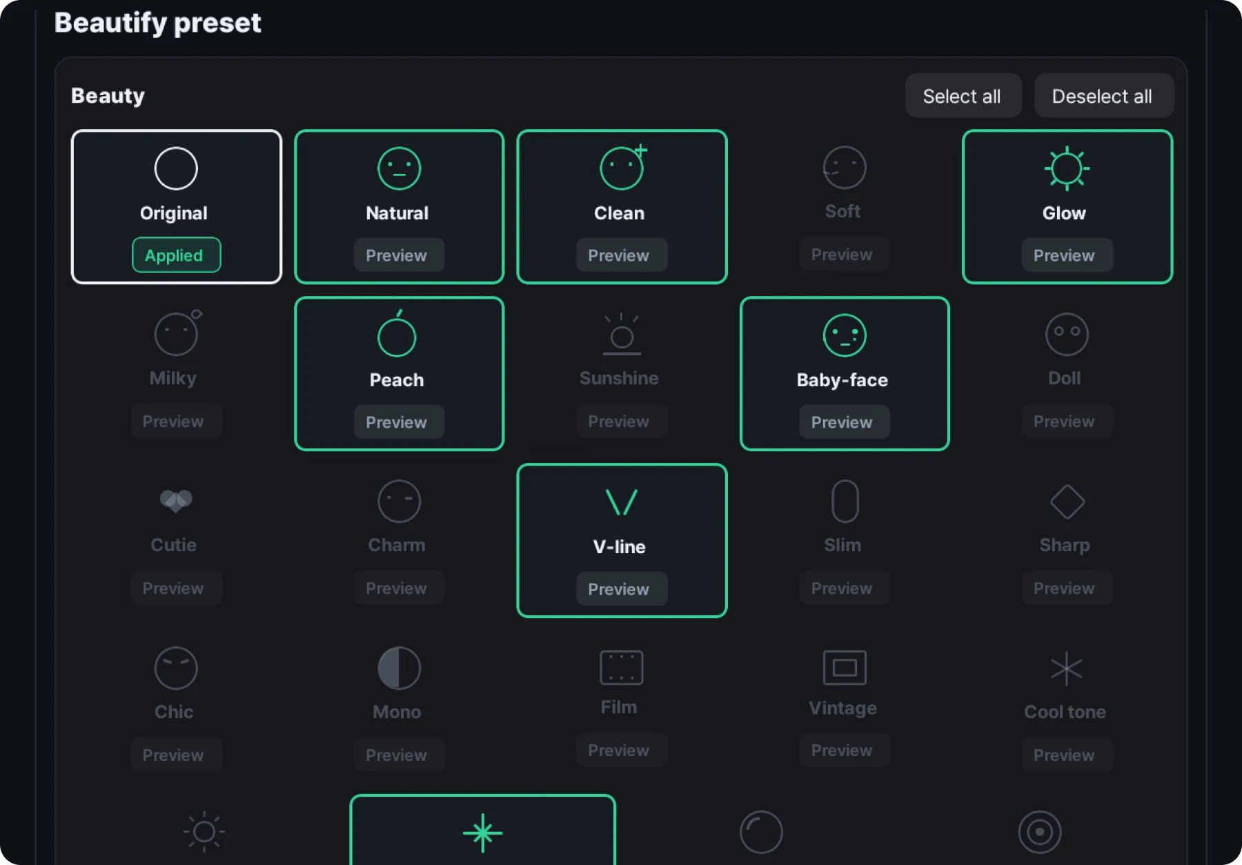 Beauty and comic retouch preset list